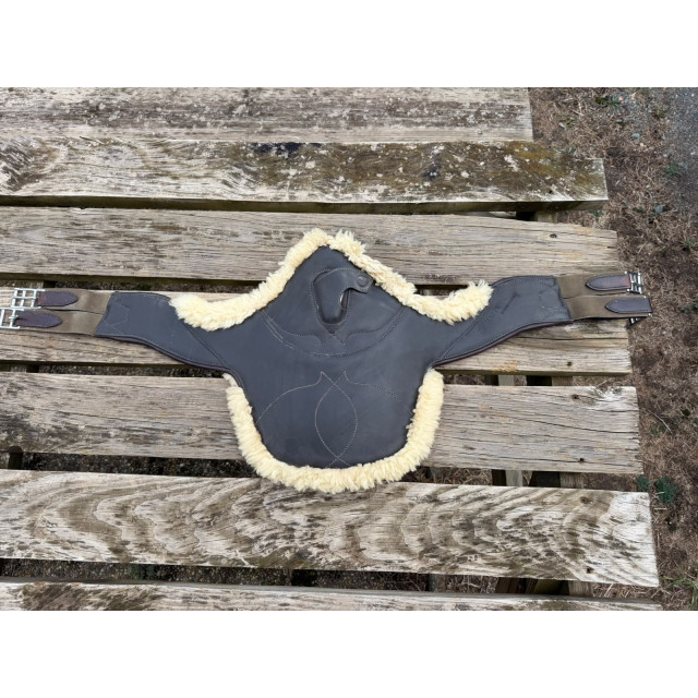 Sangle bavette marron Macel 115 cm