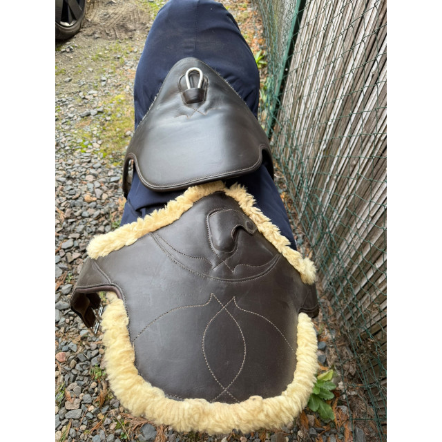 Sangle bavette marron Macel 115 cm