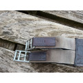 Sangle bavette marron Macel 115 cm