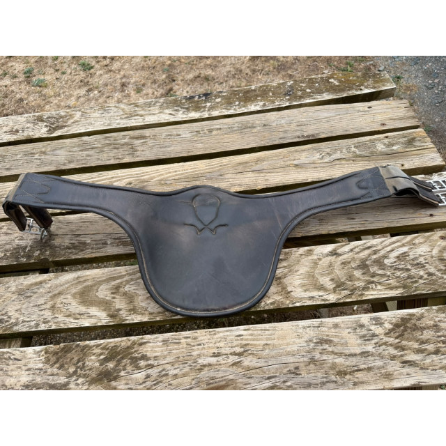 Sangle bavette marron Macel 115 cm