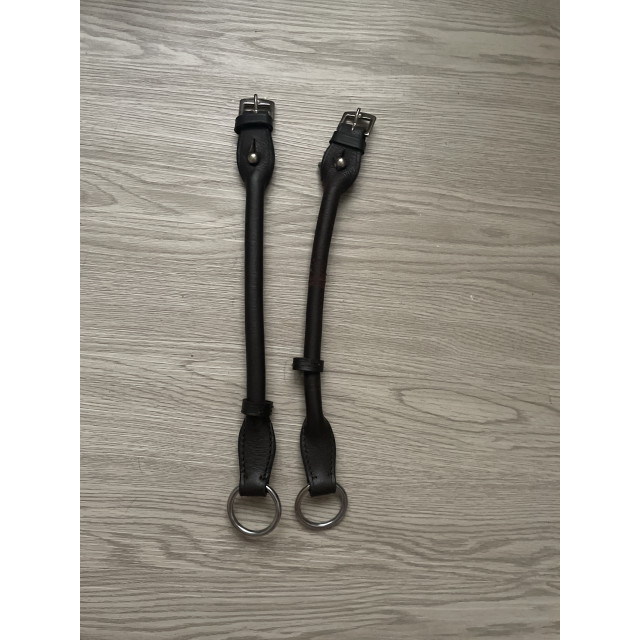 Montant de mors releveur en cuir marron