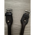 Montant de mors releveur en cuir marron