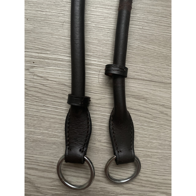 Montant de mors releveur en cuir marron