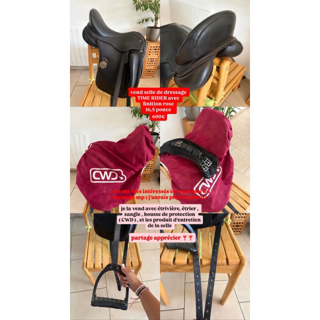 Selle de dressage Time Rider 16,5