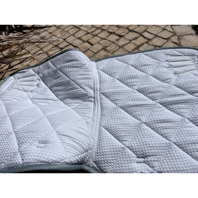 Tapis Dressage Spooks vert d'eau taille poney