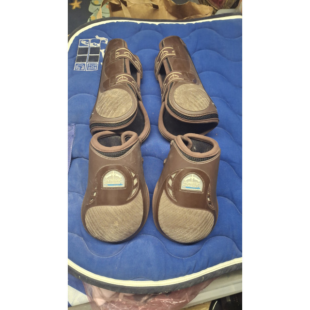 Ensemble guêtres + protège-boulets VEREDUS Carbon Gel – Taille M – Marron