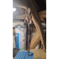 Collier de chasse Lexington - 5 points - cuir marron + moumoute
