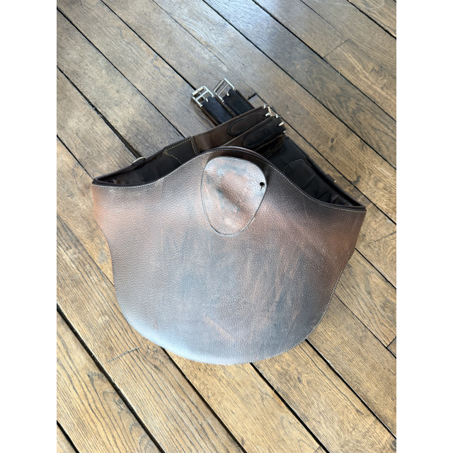 Sangle bavette BUTET – Cuir marron