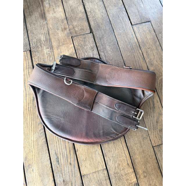 Sangle bavette BUTET – Cuir marron