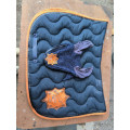 ensemble HG bleu marine et orange