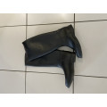 Bottes noires synthétiques imperméables