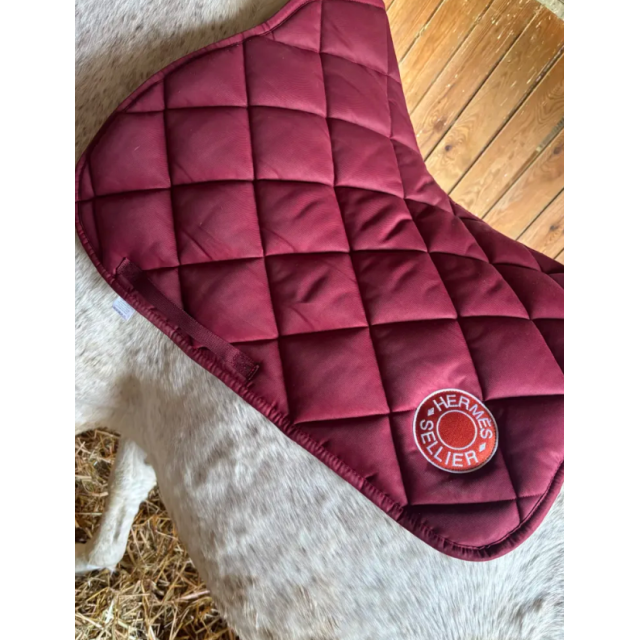 Tapis Hermes sellier bordeaux