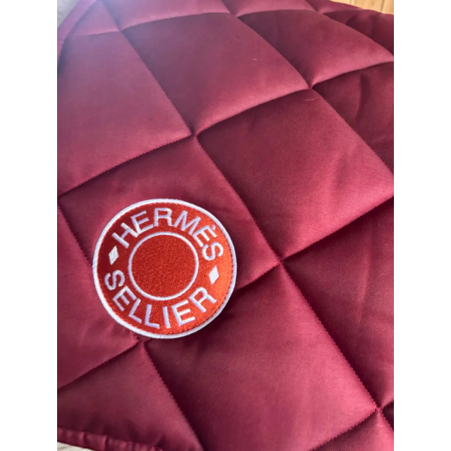 Tapis Hermes sellier bordeaux