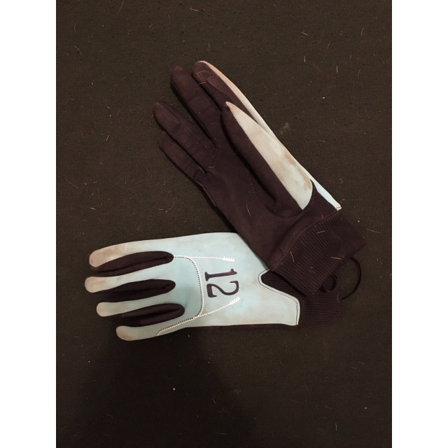 Lot tapis, bandes de polo et gants bleu