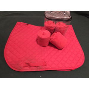 Lot tapis et bandes de polo rouge