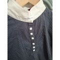 Chemise de concours Horseware marine/blanc