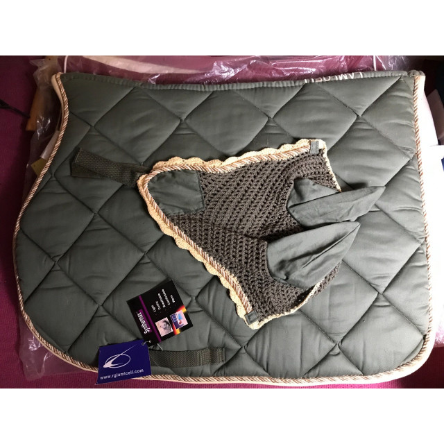 Ensemble tapis de selle mixte + bonnet