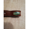 Frontal cheval cuire strass rose PROTANNER