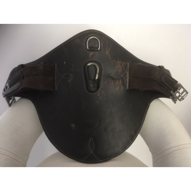 Sangle Courte Bavette Cuir Protanner - 60cm - Marron