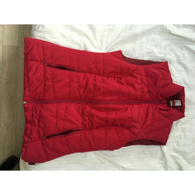 Doudoune légère framboise sans manche