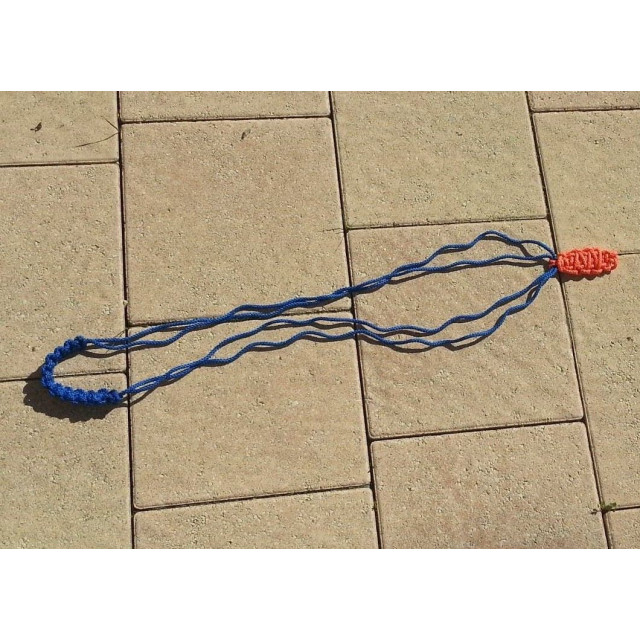 collier encolure bleu fait main en corde