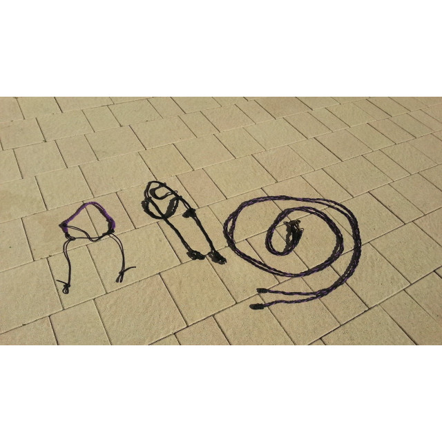 ensemble corde monte étho fait main violet