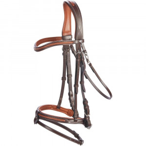 Bridon équitation 580 surpiqué marron