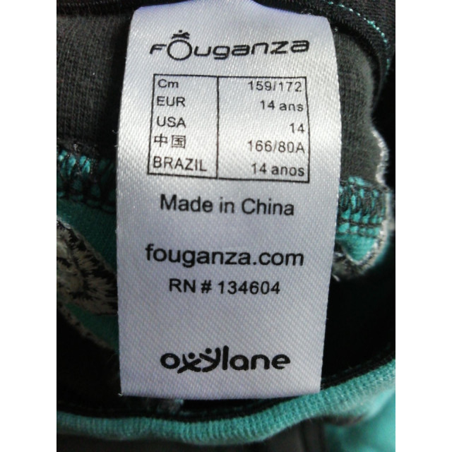 Pantalon Fouganza Ado marron et bleu