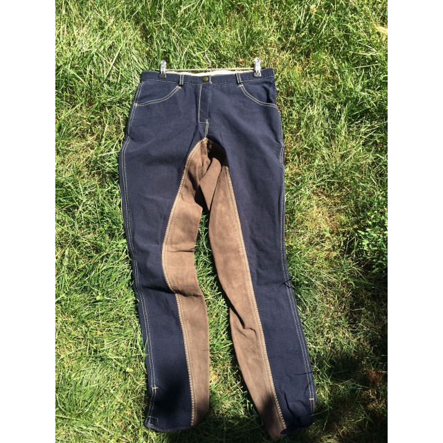 pantalon HKM bleu et marron
