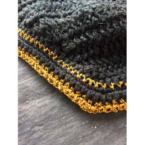 bonnet d'âne noir et doré