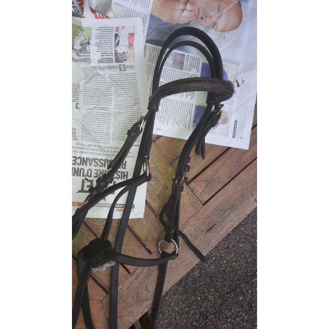 Bridon muserolle croisée poney