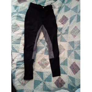 Pantalon équitation noir et gris