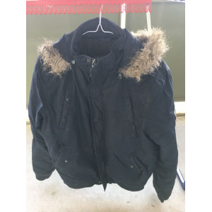 Doudoune bleue marine