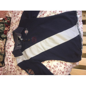 Haut d’équitation bleu