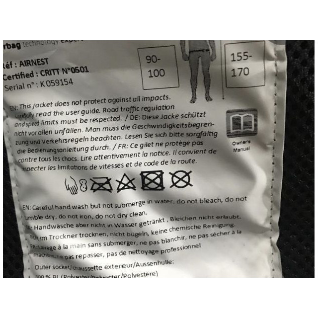 Gilet air bag equitheme