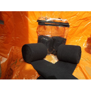 bandes de polo fouganza noir (cheval)