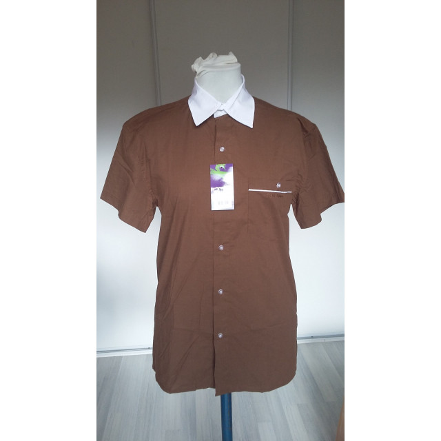 Chemise concours Equithème S HOMME chocolat