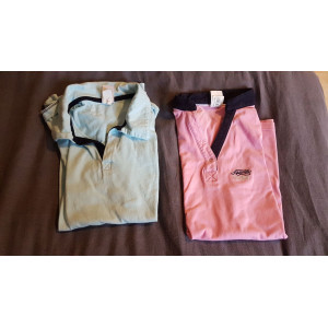 T-shirt bleu et rose peu être vendu séparément