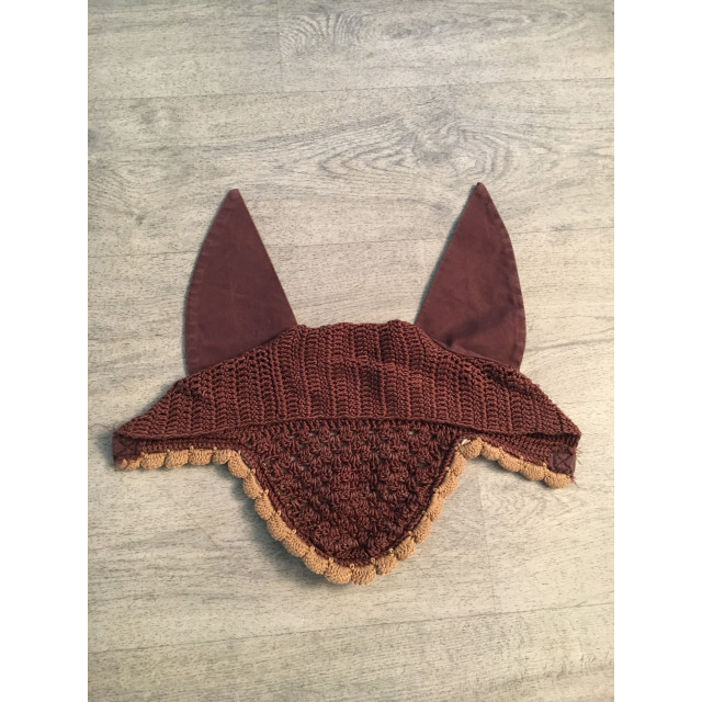Bonnet beige et marron