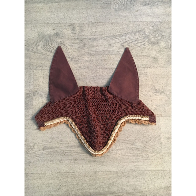 Bonnet beige et marron