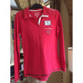 Polo rouge Manches longues Femme Fouganza T42