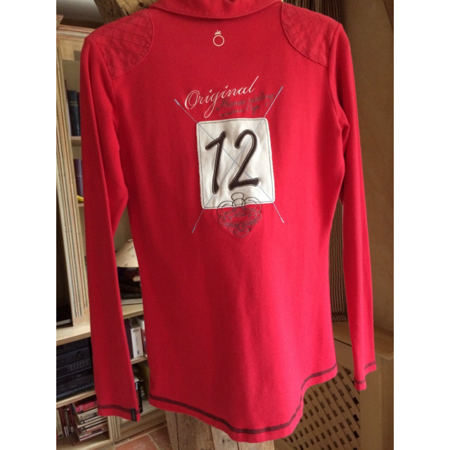 Polo rouge Manches longues Femme Fouganza T42