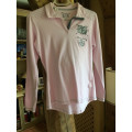 Polo manches longues Rose femme T42