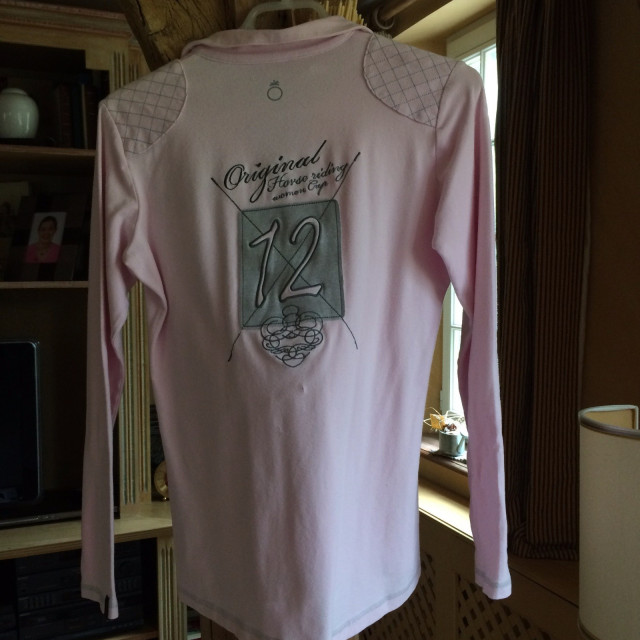 Polo manches longues Rose femme T42