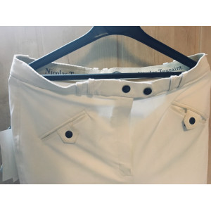 Pantalon blanc femme Nicolas Touzaint
