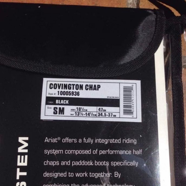 ariat covington chaps