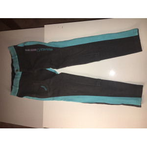 pantalon marron / bleu