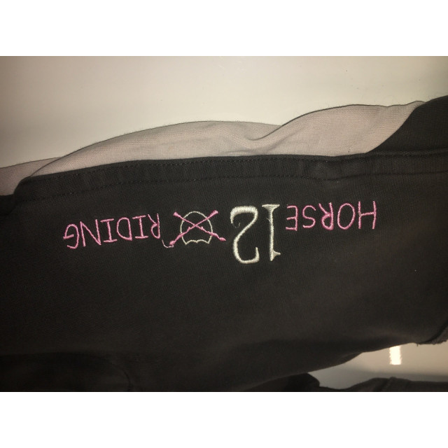 pantalon gris / rose