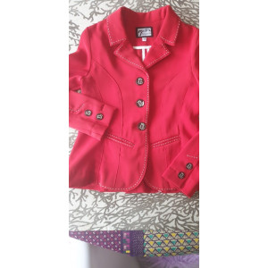 VESTE ROUGE PENELOPPE  LEPREVOST TAILLE 10 ANS