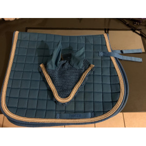 Ensemble tapis + bonnet Horze